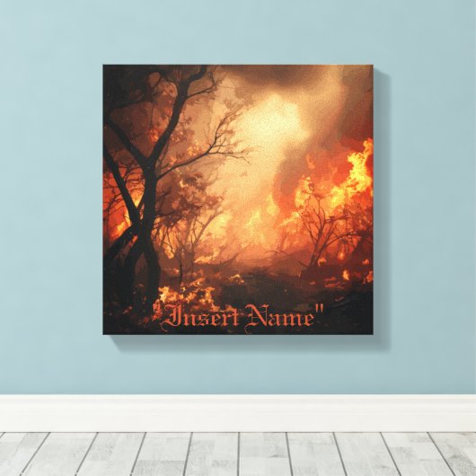 Inferno Leinwanddruck (Insitu (Holzboden))