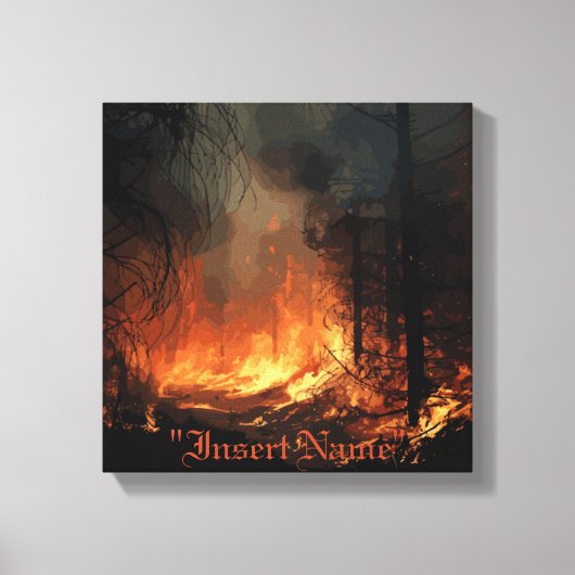 Inferno Leinwanddruck (Vorderseite)