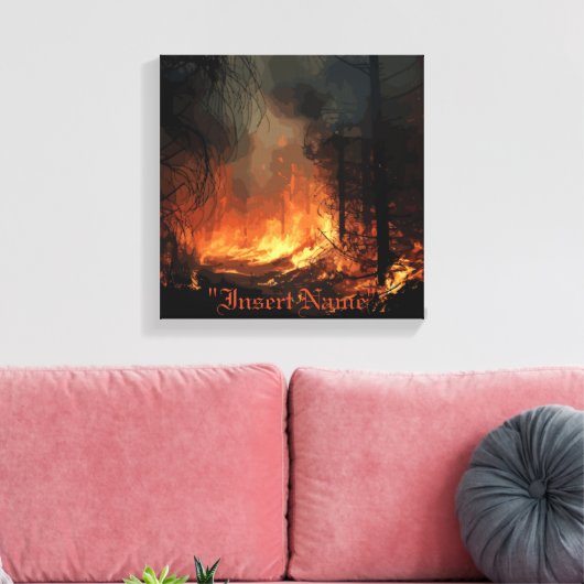 Inferno Leinwanddruck (Insitu (Wohnzimmer))