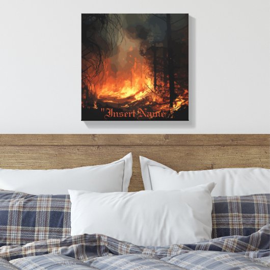 Inferno Leinwanddruck (Insitu (Schlafzimmer))