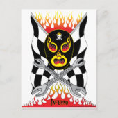 Inferno Luchador Mexican Wrestler Postcard Postkarte (Vorderseite)
