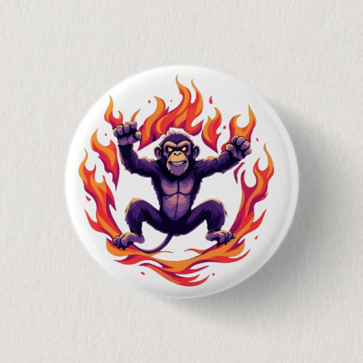 Inferno Monkey Button (Vorderseite)