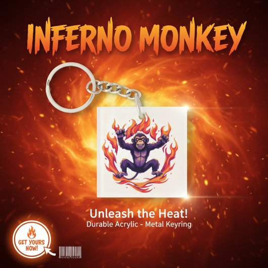Inferno Monkey Schlüsselanhänger