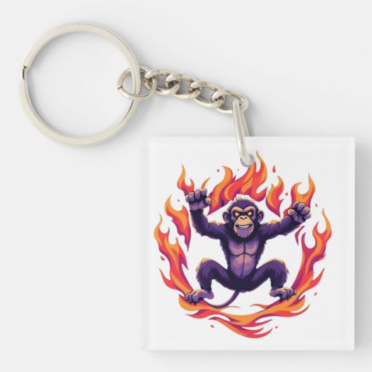 Inferno Monkey Schlüsselanhänger (Vorderseite)