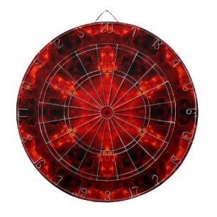 Inferno Nexus - Fiery Kaleidoskop Art Dartscheibe