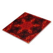 Inferno Nexus - Fiery Kaleidoskop Art Fliese (Seite)