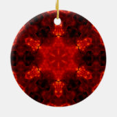 Inferno Nexus - Fiery Kaleidoskop Art Keramik Ornament (Hinten)