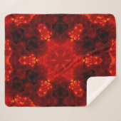 Inferno Nexus - Fiery Kaleidoskop Art Sherpadecke (Vorderseite (Horizontal))