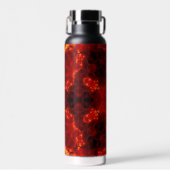 Inferno Nexus - Fiery Kaleidoskop Art Trinkflasche (Vorne)