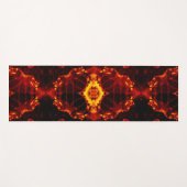 Inferno Nexus - Fiery Kaleidoskop Art Yogamatte (Vorderseite (Horizontal))