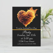 Inferno of Fun Ultimate Fire Party Einladung! Einladung (Stehend Vorderseite)