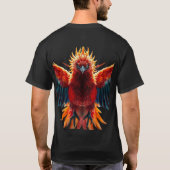 🔥 Inferno-Phoenix-Krieger - Epische Flamme T-Shirt (Rückseite)