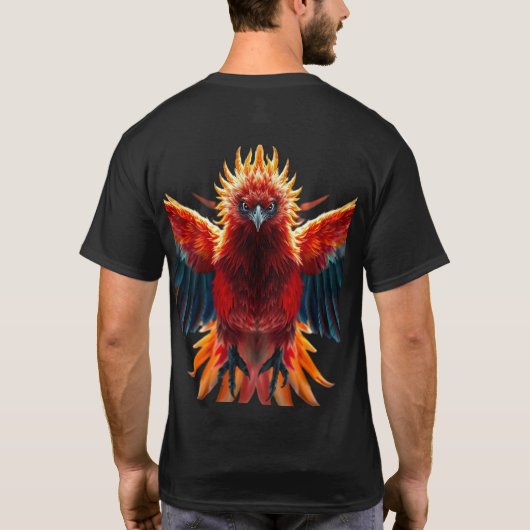 🔥 Inferno Phoenix Warrior - Epic Flame T-Shirt (Rückseite)