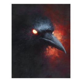 Inferno-Raben-Profil Fotodruck