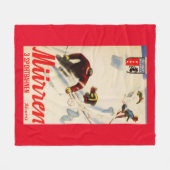 Inferno-Rennen Werbeplakat Fleecedecke (Vorderseite (Horizontal))