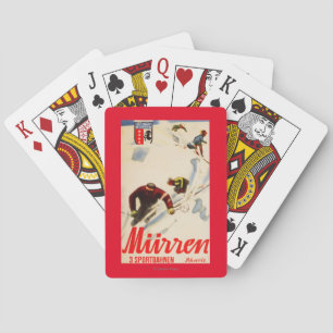 Inferno-Rennen Werbeplakat Spielkarten