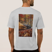 Inferno Run – Black Velocity Through Autumn Flame T-Shirt (Rückseite)