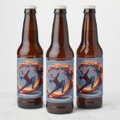 Inferno Spin - Den Geist des Breakdance Bierflaschenetikett (Flaschen)