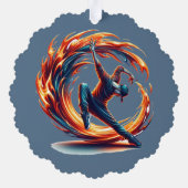 Inferno Spin - Den Geist des Breakdance Ornament Karte (Rückseite)