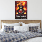 Inferno Strings: Rock Music Unleashed Leinwanddruck (Insitu (Schlafzimmer))