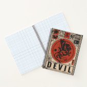 Inferno Throne - Der Teufel König im Verzierten Zo Notizblock (Innenseite)