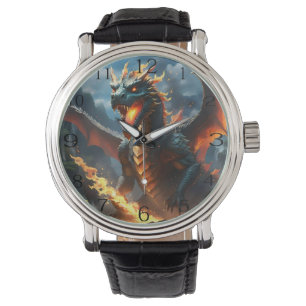 "Infernos Atem: Die Flamme des Drachen" Armbanduhr