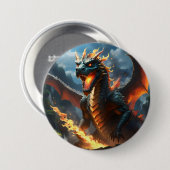 "Infernos Atem: Die Flamme des Drachen" Button (Vorne & Hinten)