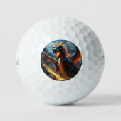 "Infernos Atem: Die Flamme des Drachen" Golfball (Vorderseite)