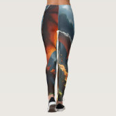 "Infernos Atem: Die Flamme des Drachen" Leggings (Rückseite)