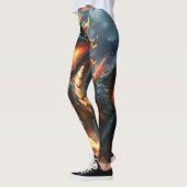 "Infernos Atem: Die Flamme des Drachen" Leggings (Links)