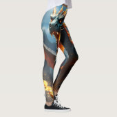 "Infernos Atem: Die Flamme des Drachen" Leggings (Rechts)