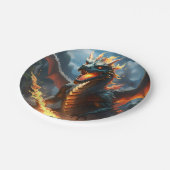 "Infernos Atem: Die Flamme des Drachen" Pappteller (Schrägansicht)