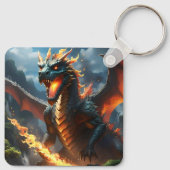 "Infernos Atem: Die Flamme des Drachen" Schlüsselanhänger (Rückseite)