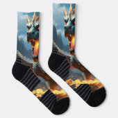 "Infernos Atem: Die Flamme des Drachen" Socken (Rechts)