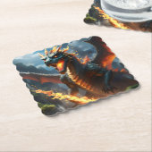 "Infernos Atem: Die Flamme des Drachen" Untersetzer (angewinkelt)