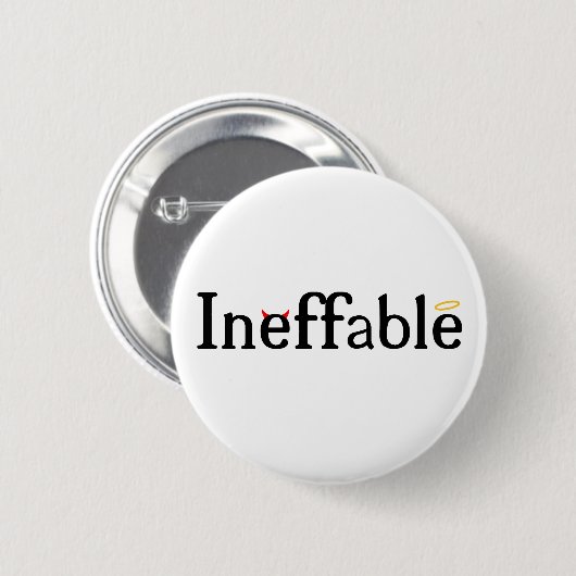 Inffable Himmel und Hölle Button (Vorne & Hinten)