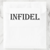 Infidel Rechteckiger Aufkleber (Tasche)