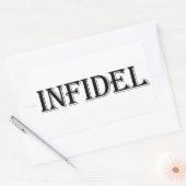 Infidel Rechteckiger Aufkleber (Umschlag)