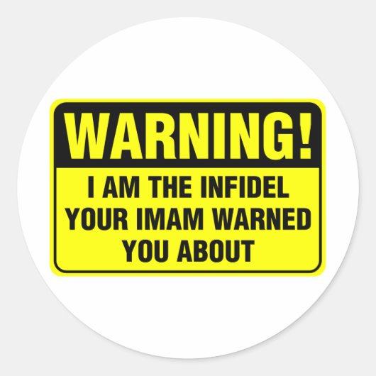 INFIDEL RUNDER AUFKLEBER (Vorderseite)