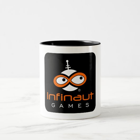 Infinaut Logo Zweifarbige Tasse (Mittel)