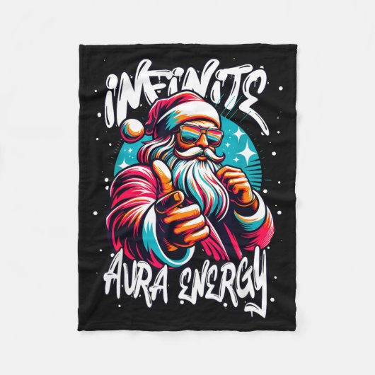 Infinite Aura Energy And Sigma Rizzmas Fleecedecke (Vorderseite)