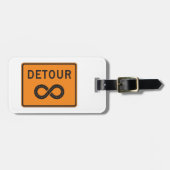 Infinite Detours Sign Cycling Gepäckanhänger (Vorderseite horizontal)