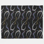 Infinite Flow Minimalist Frequency Fleece-Decke Fleecedecke (Vorderseite (Horizontal))