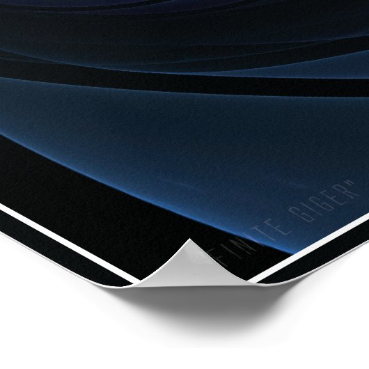 Infinite Giger Poster (blau) (Ecke)