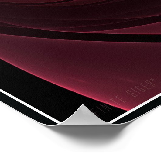 Infinite Giger Poster (rot) (Ecke)