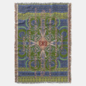 Infinite - Green Abstract by Alexandra Cook Decke (Vorderseite Vertikal)