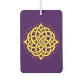 Infinite Harmony: Sacred Mandala Celtic Symbol Art Autolufterfrischer (Vorderseite)