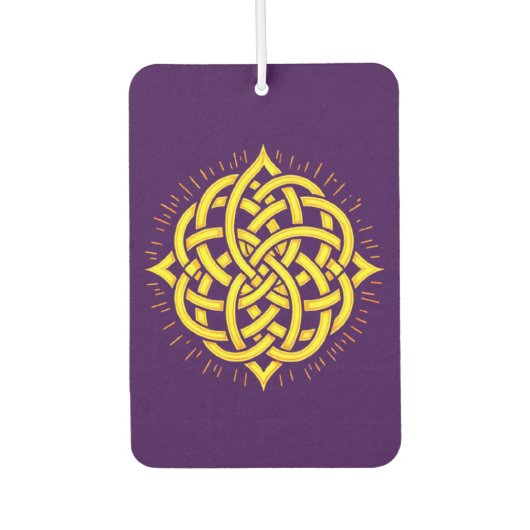 Infinite Harmony: Sacred Mandala Celtic Symbol Art Autolufterfrischer (Vorderseite)