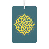 Infinite Harmony: Sacred Mandala Celtic Symbol Art Autolufterfrischer (Rückseite)