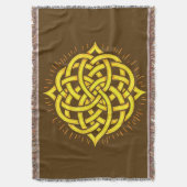 Infinite Harmony: Sacred Mandala Celtic Symbol Art Decke (Vorderseite Vertikal)